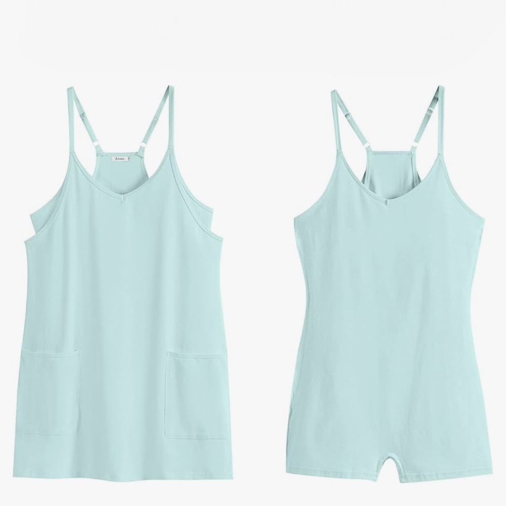 3 Colors Available! Prinbara Womens Athletic Romper with Attached Shape-wear - Picture 6 of 6